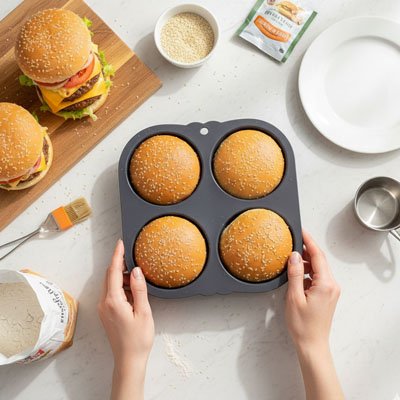 Moule a pain sur une table