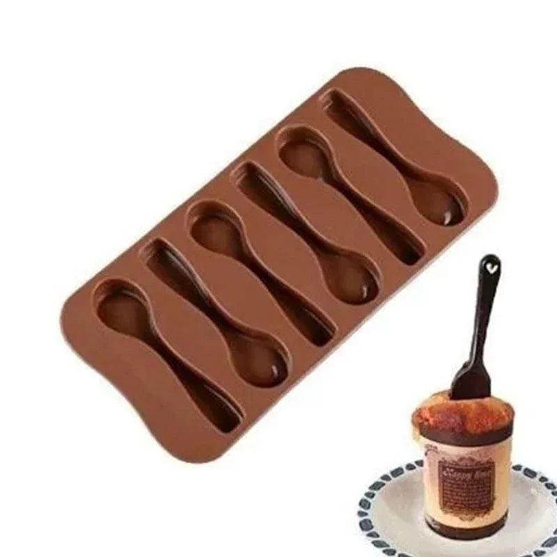 Moule en Silicone pour Cuillère Chocolat