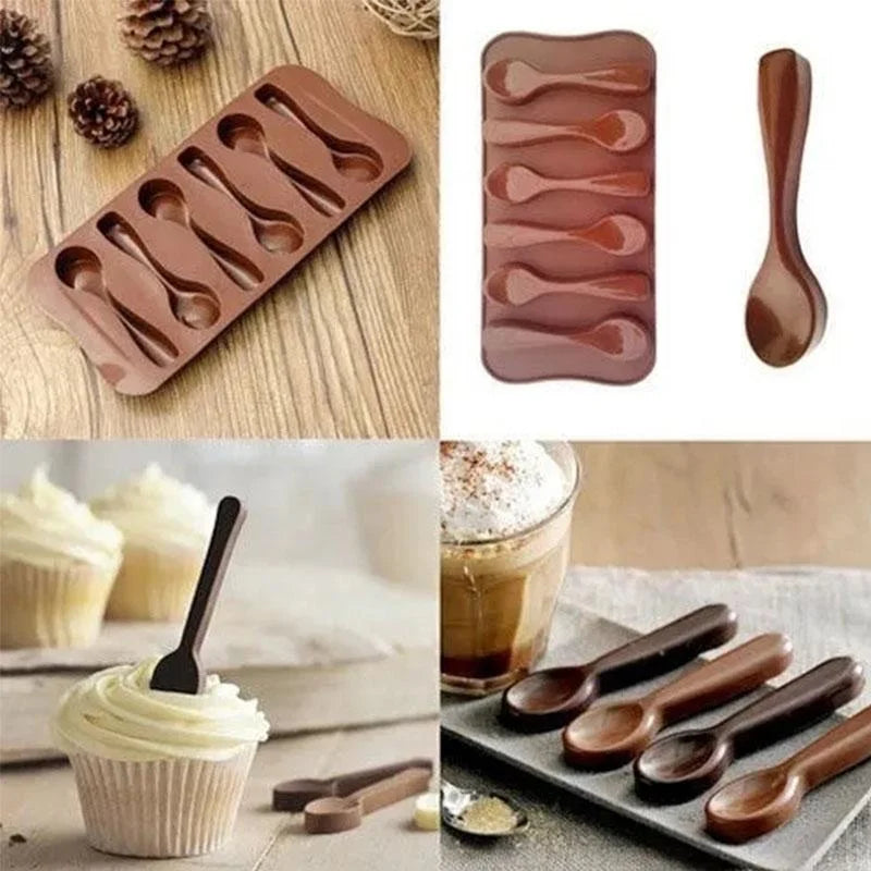 Moule en Silicone pour Cuillère Chocolat