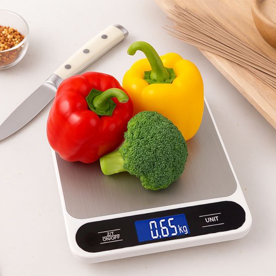 Balances-de-cuisine-avec légumes