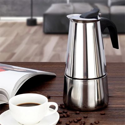 Cafetière-italienne-espresso-inox