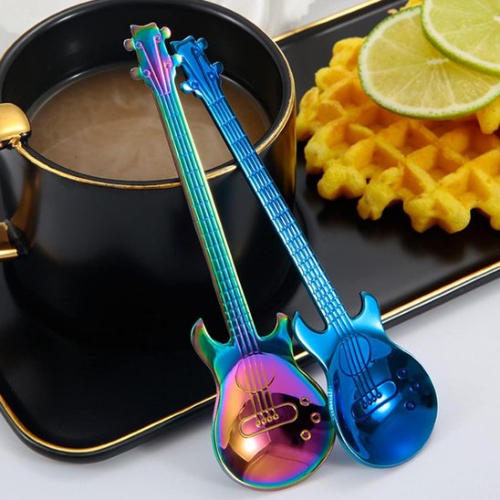 Cuillère à café colorée