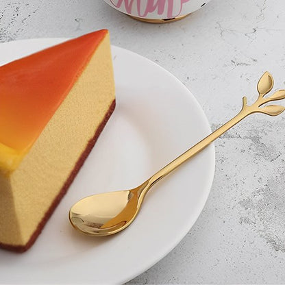 Cuillère avec un flan