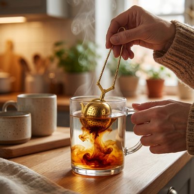 infuseur-a-the-divers-dore