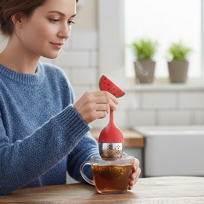Infuseur à thé modele pasteque