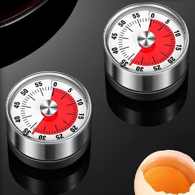 Minuteur cuisine 2 pces sur 1 table
