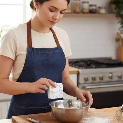 Minuteur cuisine pour faire un gâteau