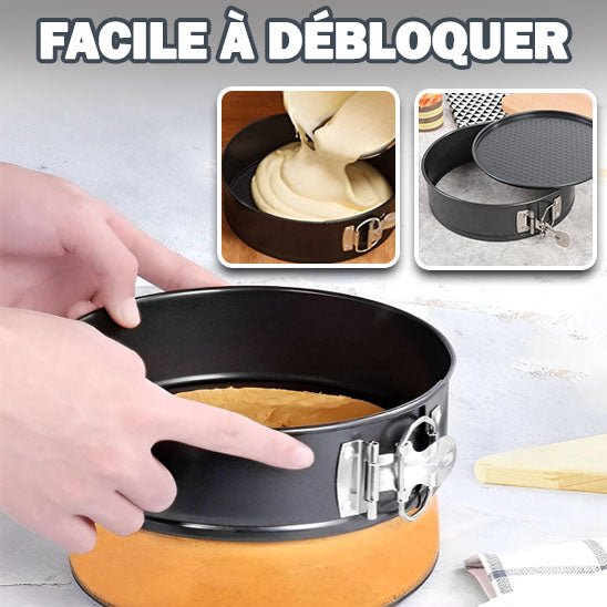 Lot De 2 Petits Moules à Gâteau 11cm Avec Charnière - Moules Ronds Antiadhésifs Pour Mini Cheesecakes Et Desserts