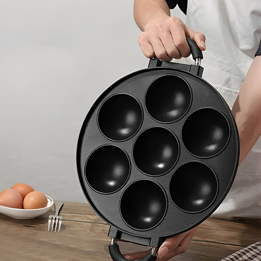 moule a gâteau en fonte 7 trous durable