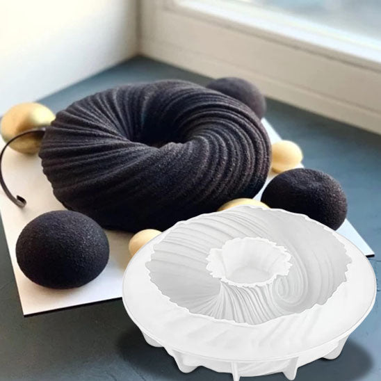 moule à gateau spirale raffine noir