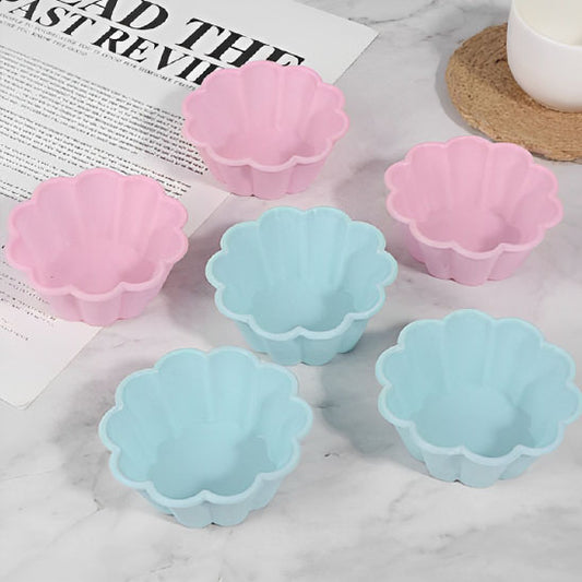 moule àmuffin en forme de fleur colore