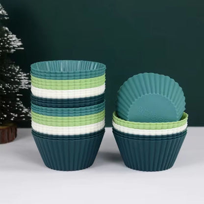 Moule à muffin- silicone 12 pces