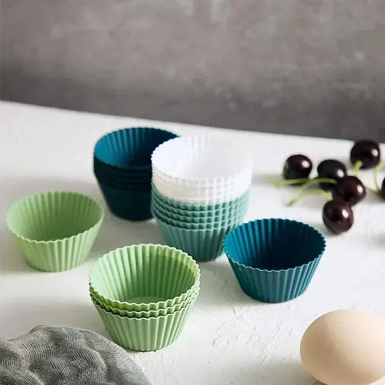 Moule à muffin- silicone 12 pces