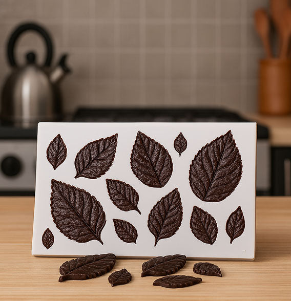 moule silicone feuille 3D Festif pour deco