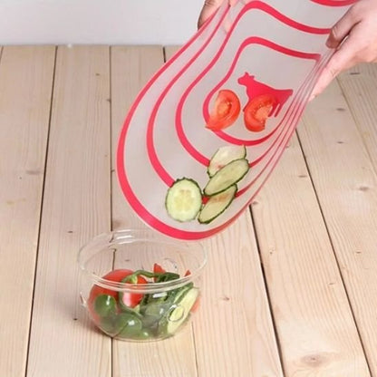 Planche à découper avec des légumes