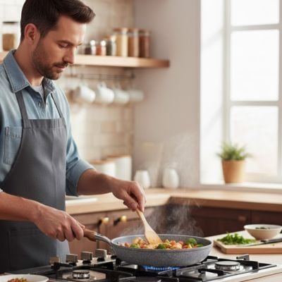 poele-a-frire-en-pierre-durable-legere