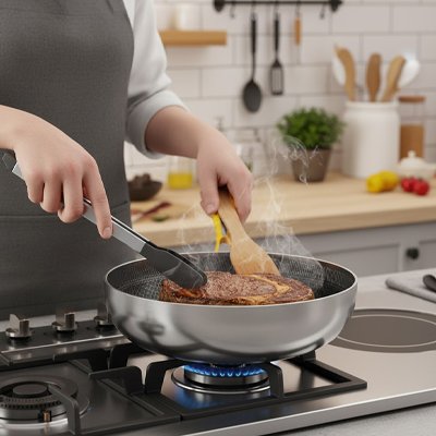 Poele-inox-ultra-resistante-fluide