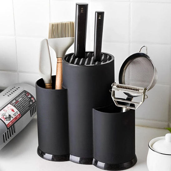 porte couteau 3 en 1 noir