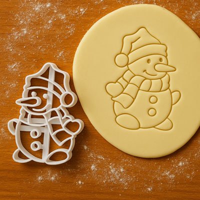 Bonhomme de pain d'épices avec détails du visage et boutons