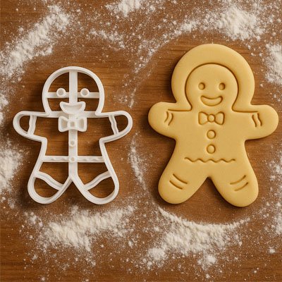 bonhomme en pâte à biscuit