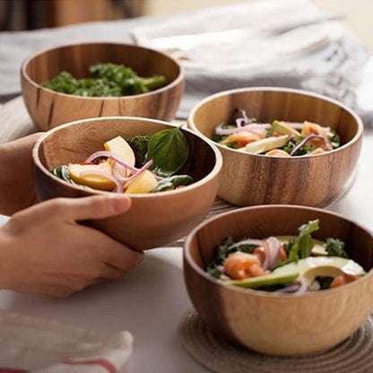 Saladier en Bois Naturel | Élégance Écologique