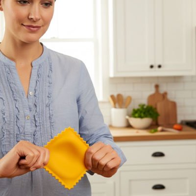 Repose cuillère dans les mains d'une jeune femme