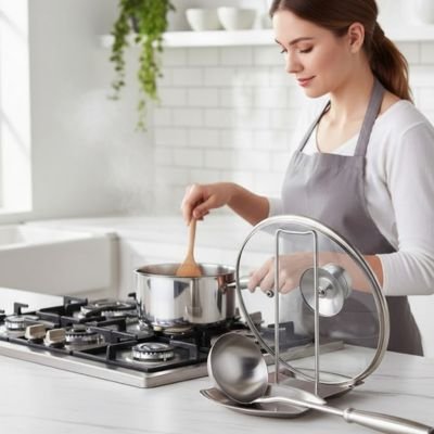 Repose cuillère sur un plan de travail