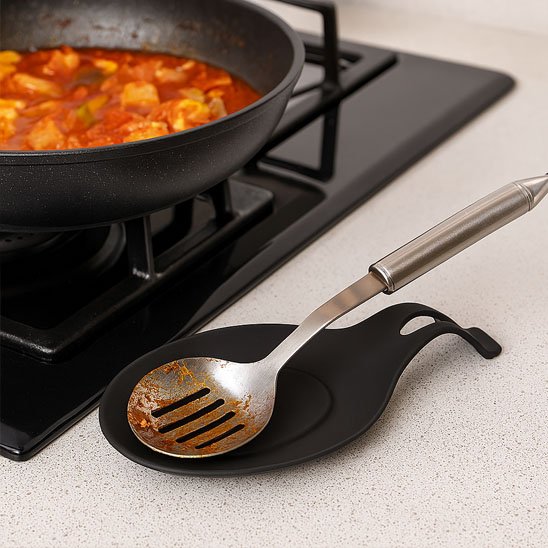 Repose cuillère​ noire