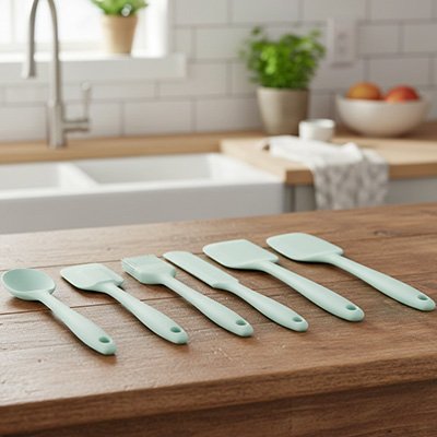 Spatule Cuisine set 6pces vertes